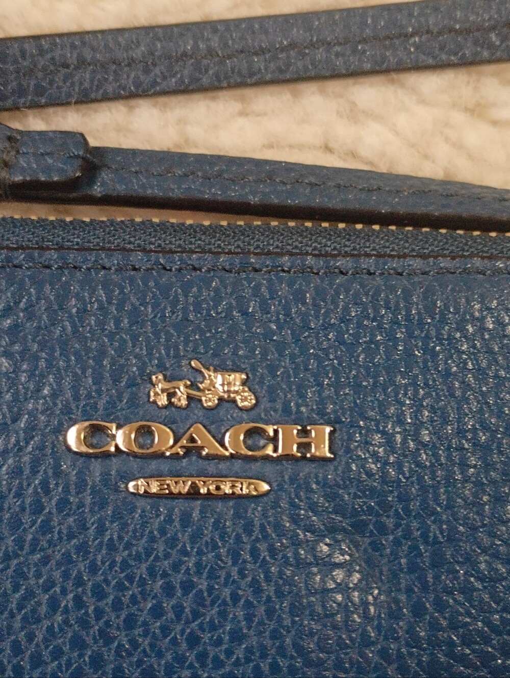 Coach Shearling Wristlet - Picture 2 of 10